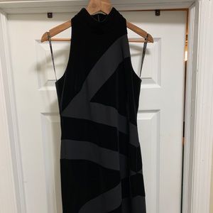 Laundry by Shelli Segal black velvet dress